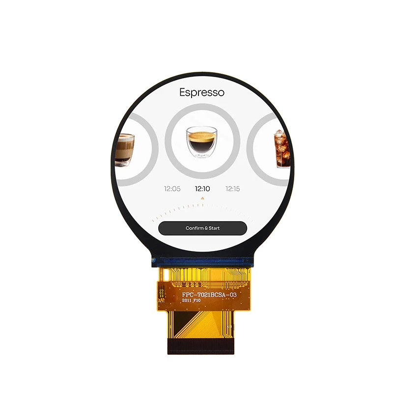 Round special shape TFT LCD display