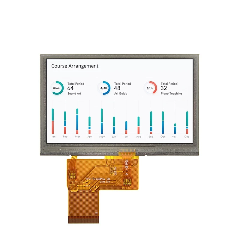 DS-T043BPSA-01P - 4.3" 480x272 IPS RTP TFT LCD module